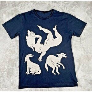 Rockwell by Parra Graphic Tee - Surrealist Nude & Animals Design M